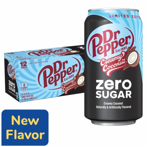Dr Pepper Creamy Coconut Zero Sugar Soda - Easy Pepper Chill